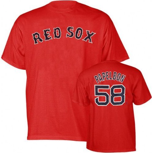 Boston Red Sox Jonathan Papelbon Red Jersey T-Shirt - X-Large