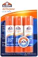 Elmer`s All-Purpose Glue Sticks, 0.77 Ounces Each, Large, White, 3 Sticks per Pack (E5022)