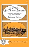 The Prose of Sir Thomas Browne (The Norton library seventeenth-century series)