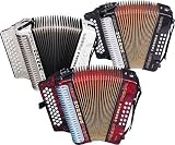 Hohner HA3522 Corona II Classic Diatonic Accordion, White Pearl