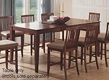 Powell Fairfax Dark Cherry Gathering Height Table