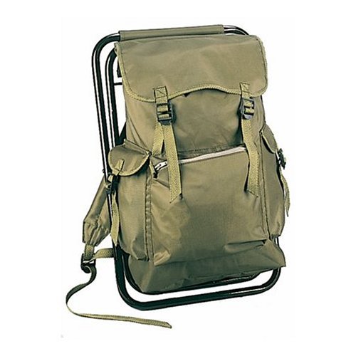 Olive Drab Backpack and Stool Combination NICE!