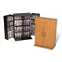 Prepac Black Small Locking Media (DVD,CD,Games) Storage Cabinet
