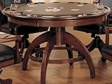 Game Dining Table in Medium Brown Cherry Finish