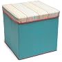 Homz 38140130.06 Kidz Storage Ottoman, Large, Pink/Stripe