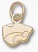 Kansas State Wildcats Power Cat 1/4 Charm - 14KT Gold Jewelry