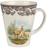 Spode Woodland American Wildlife 8-Inch Salad Plate, Mule Deer