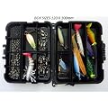 starter fishing Tackle Box with fishing lures, fishing swivels and fishing shot weights