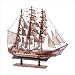 Wood Model Square Sail Rigger Wooden Boat Sailboat Ship