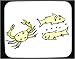 Mouse Pad with body, individuals, individual, humans, dress, woman, standing, person, human, persons, red, lobster, people