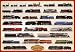 Train Steam Locomotives Poster Print, 39x27