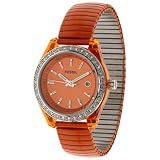 Fossil Women's ES2908 Orange Stainless-Steel Analog Quartz Watch with Orange Dial