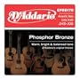 D'Addario EPBB170 Phosphor Bronze Acoustic Bass Strings, Long Scale, 45-100