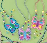 Butterfly Purse Necklace Craft Kit x 6