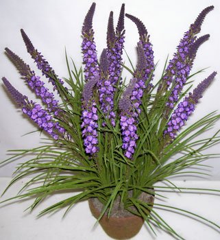 24" Silk Torch Flower and Wild Grass (purple)
