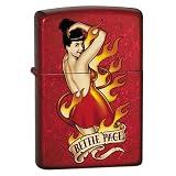 Zippo Bettie Page Candy Apple Red Finish Lighter, 7273