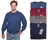 Mens Basic Crew Long Sleeve Cashmere Sweater