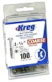 Kreg SML-C125-100  Pocket Screws 1-1/4-Inch, 8 Coarse, Washer-Head, 100-Count