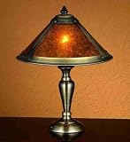 17H Van Erp Amber Mica Accent Lamp Table Lamps