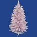 3' Pre-Lit Flocked Cupcake Pink Artificial Christmas Tree - Clear LED Lights
