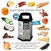 Vitabliss Cheese Grater - 6-sided Stainless Steel Box Grater for Hard Cheese, Parmesan, Vegetable