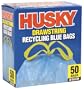Husky HK30DS050BU 30-Gallon Drawstring Recycling Blue Bags, 50 Count