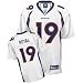 Eddie Royal Jersey: Reebok White Replica #19 Denver Broncos Jersey - Small