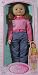 Classic Recreation of 1960's Girls Best Friend Doll Wispy Walker Large Approx 27