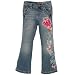 premium sequined bootcut jeans