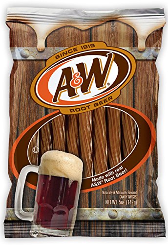 A&W Root Beer Licorice Twists - 5oz Root Beer Candy - Made With Real A&W Root Beer Cola