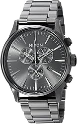 Nixon Men's Geo Volt Sentry Stainless Steel Watch with Link Bracelet