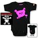 Rockabye Baby! Lullaby Renditions of Pearl Jam + Rockabye Baby 100% Organic Cotton Onesie (Pink)