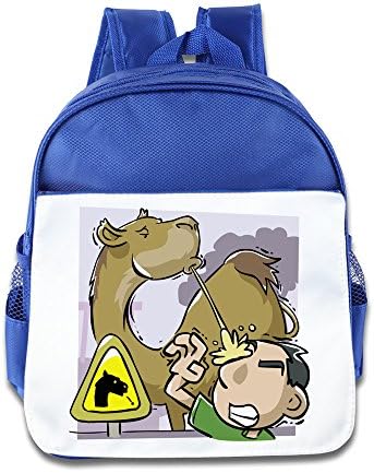 Lovbaeg Camel Spitting On A Man Kid Backpack RoyalBlue One Size