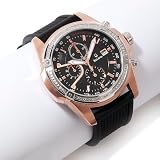 BULOVA Watches:Bulova Men-s Diamond Bezel Rubber Strap Watch