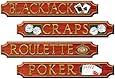 Casino Sign Cutouts   (4/Pkg)