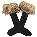 ECOSCO Women Soft Cozy Fuzzy Faux Fur Leg Warmers Socks Boots Cuffs Cover