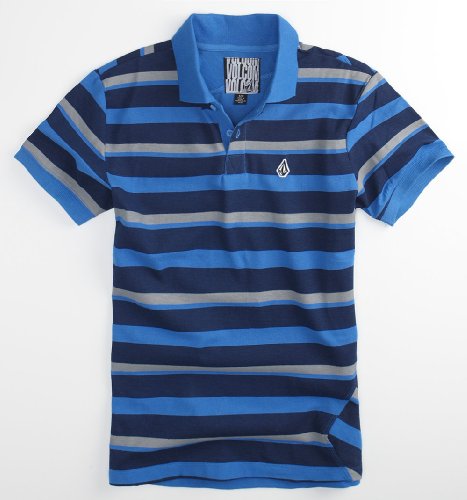 Volcom Stripe Polo – Blue X Med