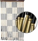 Checker Board Wooden Door Beads #6456