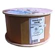 CAT5E, Shielded Waterproof Tape, Direct Burial, 1000ft, Black, Bulk Ethernet Cable, Wooden Spool