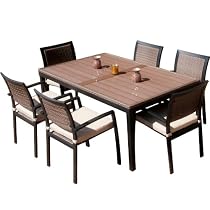 Big Sale RST Outdoor OP-ALTS7-ZEN Dining Set Patio Furniture, 7-Piece