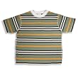Dogwood Clothing - Boys Short Sleeve Striped Tee Shirt, Sage, Multi