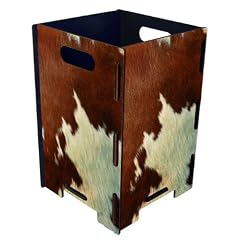 Werkhaus - Papierkorb Kuhfelldesign, Ma�e H41xB26xT26 (gro�-PP9099)