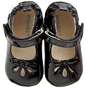 Robeez Mini Shoez Infant/Toddler Patent Mary Jane,Black,12-18 Months (US Toddler 5 M)