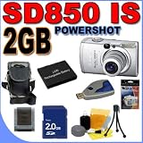 cheap Canon Powershot SD850 IS ELPH 8.0MP 4x Optical Zoom Digital Camera SD850IS 2047B001 2GB SD Memory Card - Extra Lithium Ion Battery - BigVALUEInc Accessory Saver Bundle + MORE