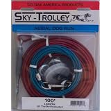 100' Dog Trolley with 10' Medium Dog Tie Out Leash