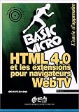 HTML 4.0 et les extensions pour navigateurs WebTV
