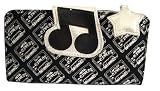 Lounge Fly Silver Music Note Cassette Multi-purpose Wallet * HOT Holdiay Item *