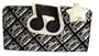 Lounge Fly Silver Music Note Cassette Multi-purpose Wallet * HOT Holdiay Item *