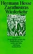 Zarathustras Wiederkehr: Ein Wort an die deutsche Jugend und andere Denkschriften gegen den Radikalismus von rechts und links (suhrkamp taschenbuch)