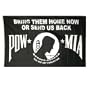 POW-MIA "Bring Them Home Now or Send Us Back" Flag (3' x 5', 100% Polyester)